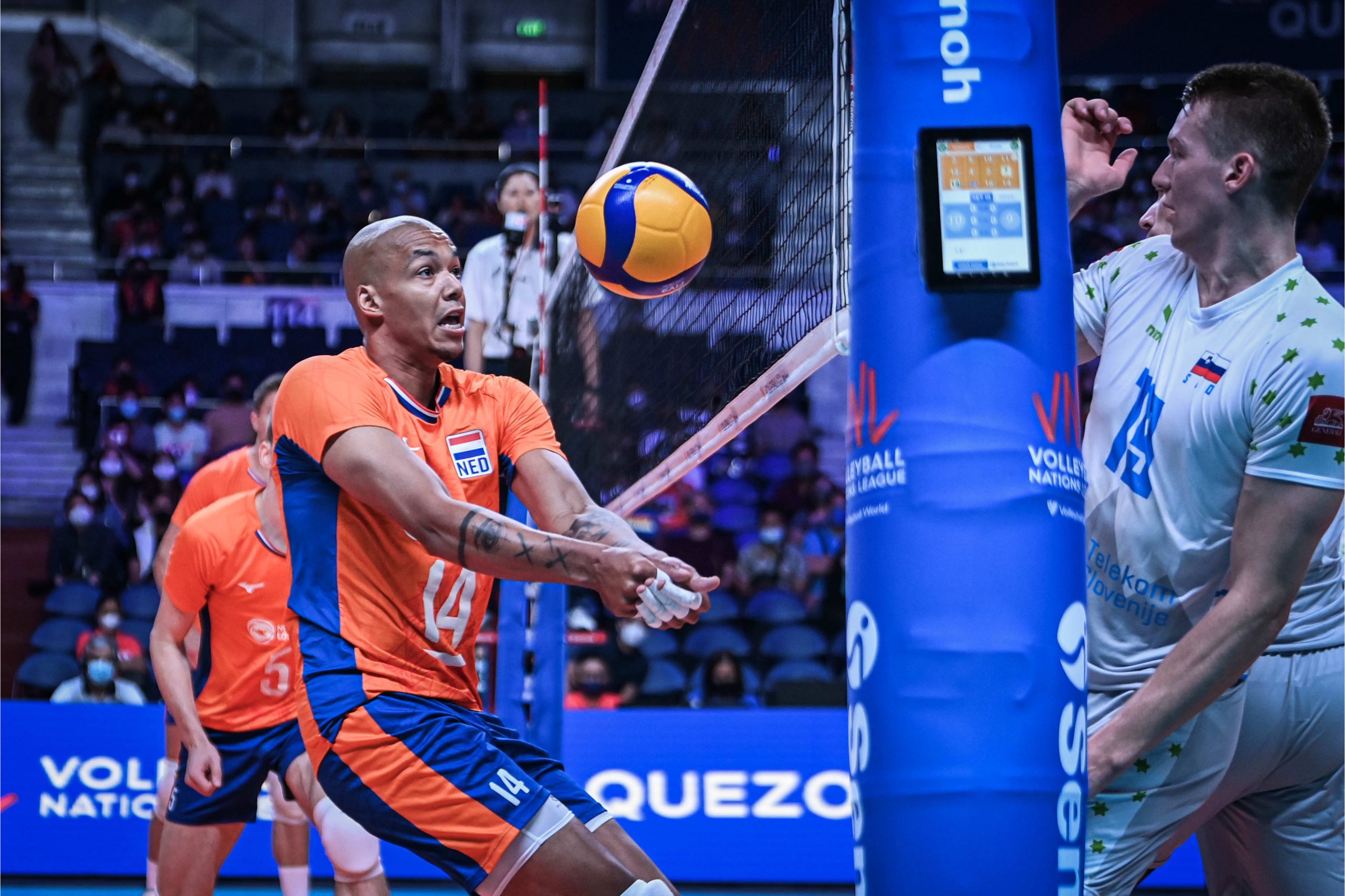 WorldofVolley VNL M Netherlands Beats Decimated Slovenia First Time