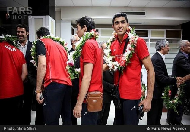 Iran volleyball players