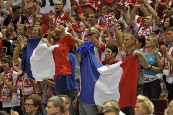 France flags are waiving