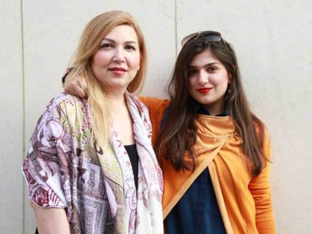 Ghoncheh Ghavami (right) with her mother