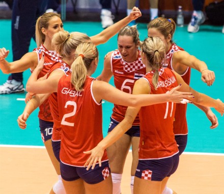 Croatian girls celebrated big victory