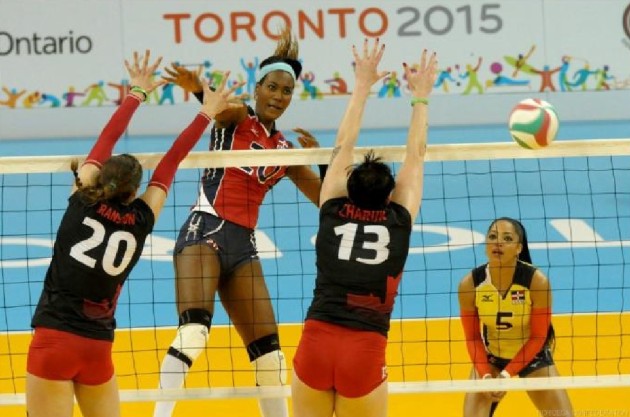 Martinez against Canadian block