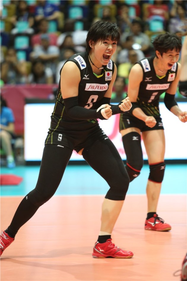 Japanese girls celebrated important win