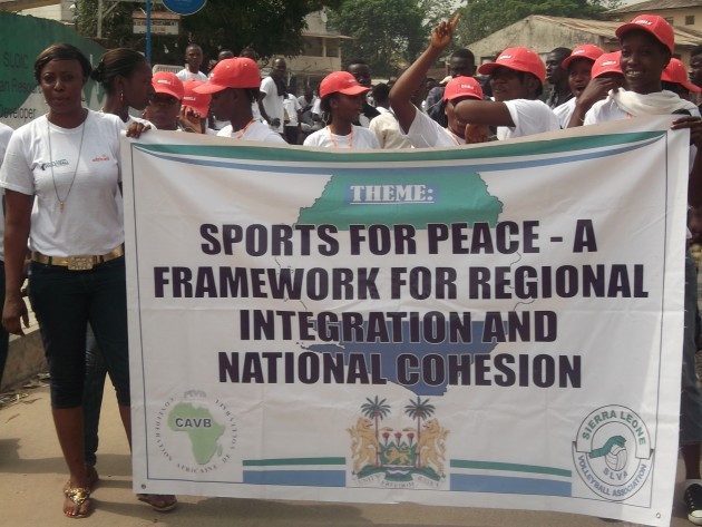 Successful regional “Volleyball for Peace” tournament in Sierra Leone