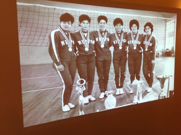 The-team-of-Japan-at-the-Olympic-debut-in-1964