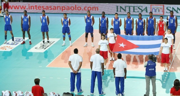 Cuban volleyball team back in 2010