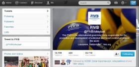 FIVB Twitter profile