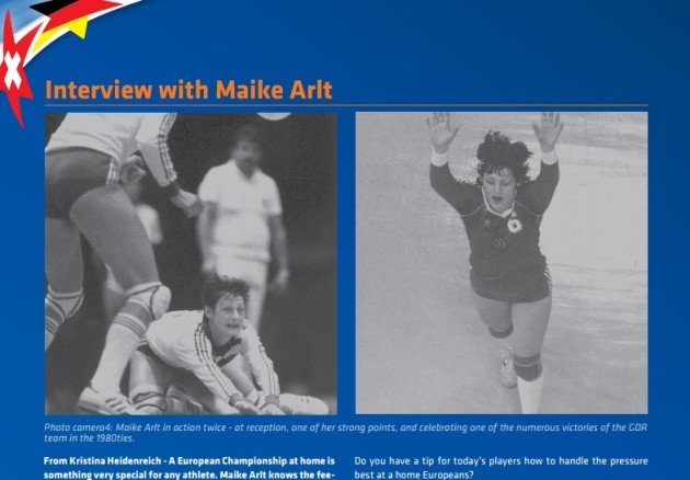 Maike Arlt in EuroVolley newsletter