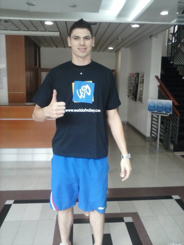 Marko Podraščanin wearing WoV  t-shirt