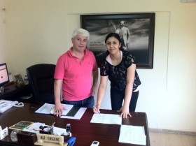 Serpil Ersari renewing the contract