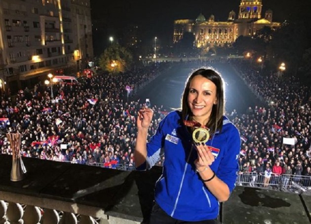 A warm welcome from the Serbian fans - Milena Rasic