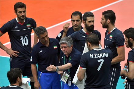 Iranian team on time out