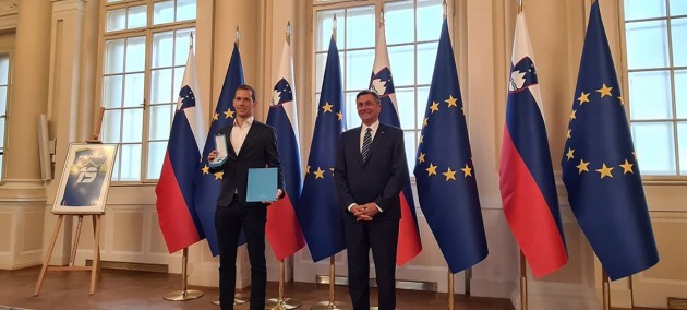 President of the Republic of Slovenia, Borut Pahor and Tine Urnaut