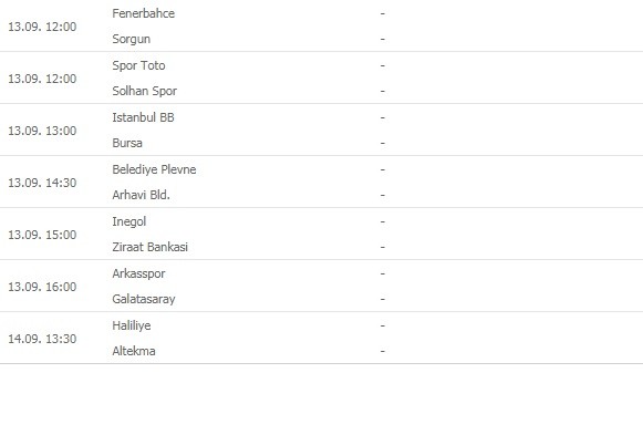 Efeler-Ligi-Round-1-schedule