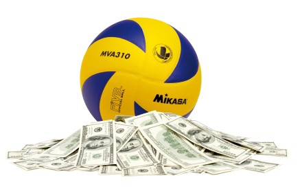 volleyball and money