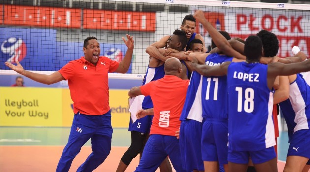 Cuban team celebrated big victory