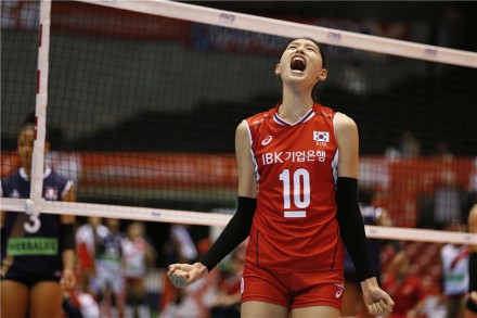 Kim Yeon Koung celebrated new win