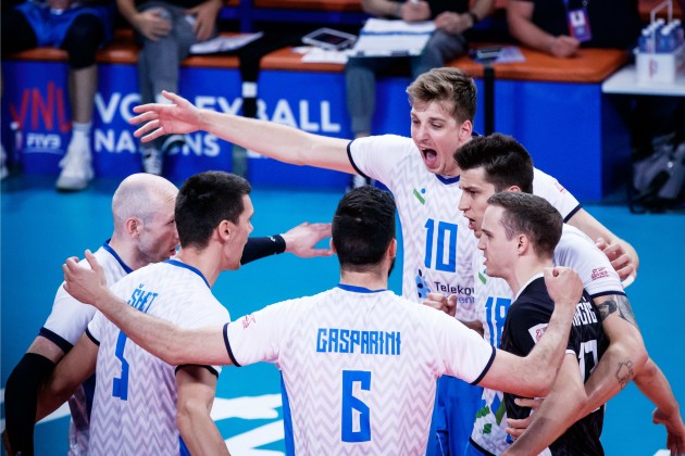 WorldofVolley :: VNL M: Slovenia breaks French spell, Podraščanin ties ...