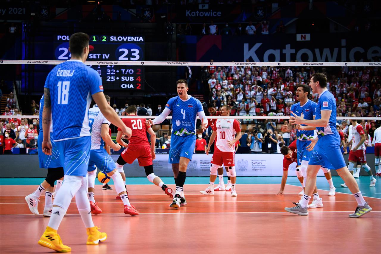 WorldofVolley :: EUROVOLLEY 2021 M: Slovenia eliminates Poland from ...