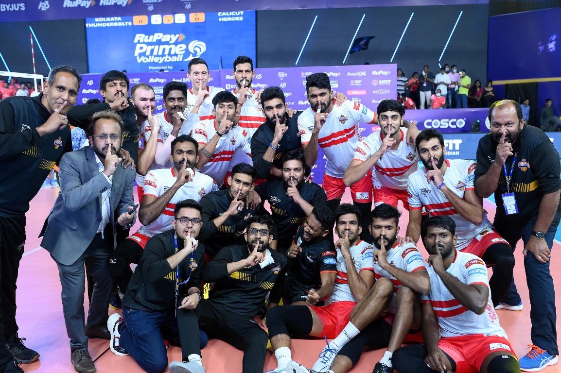 WorldofVolley :: IND M: Thunderbolts champions of Indian league run on ...