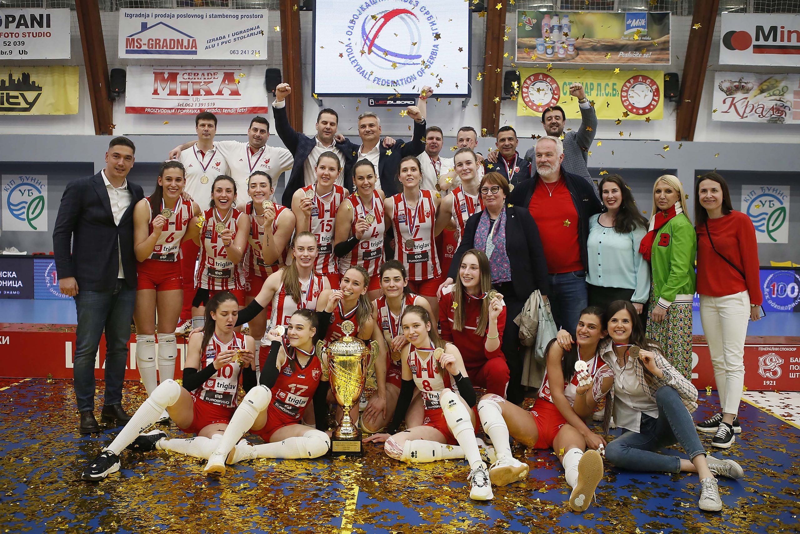 WorldofVolley :: SERBIAN SUPER CUP W: Crvena zvezda triumph in only  domestic competition in which they lacked trophy in club's 76-year history  - WorldOfVolley