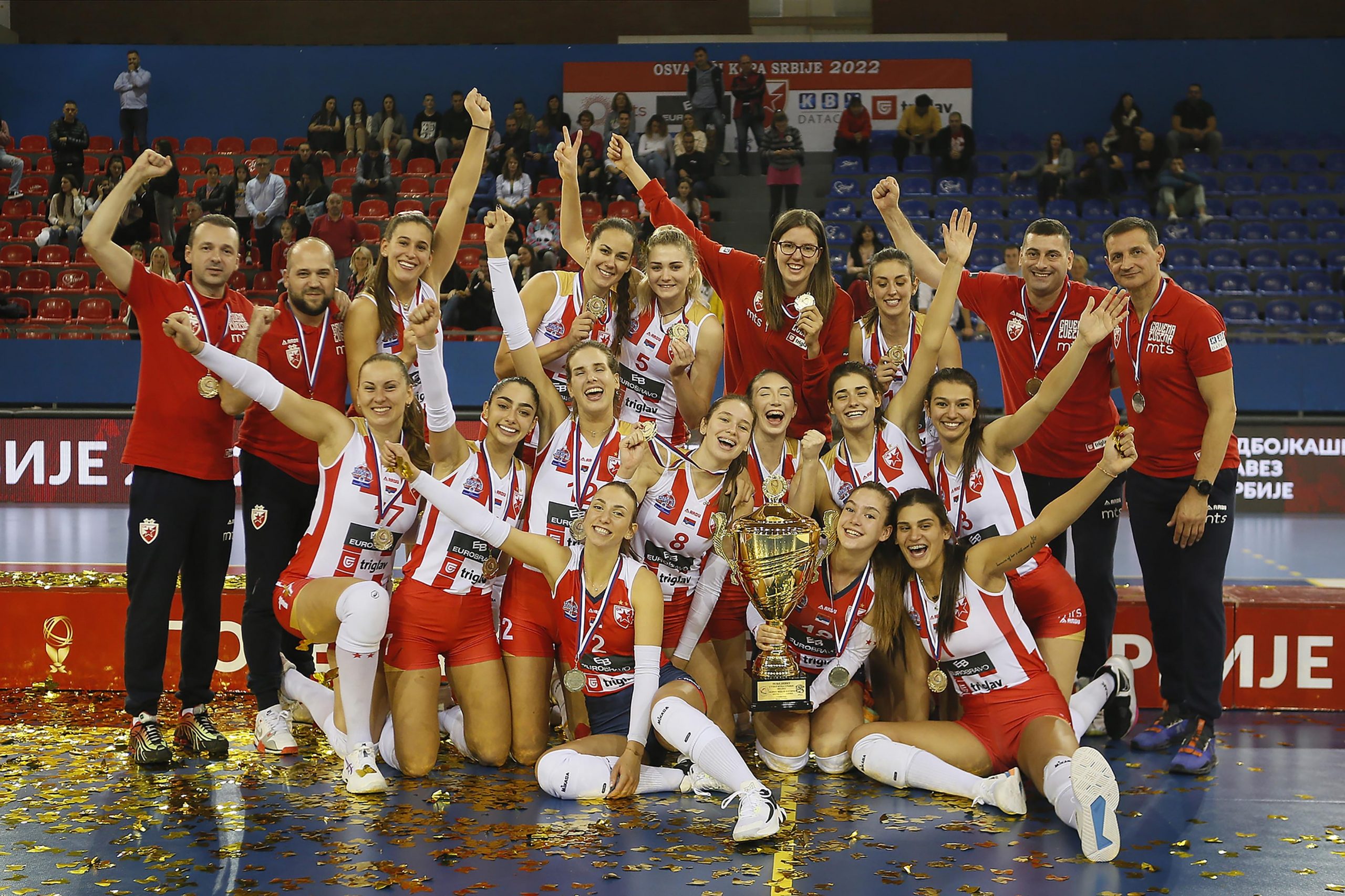 SERBIAN SUPER CUP W: Crvena zvezda triumph  - WorldofVolley