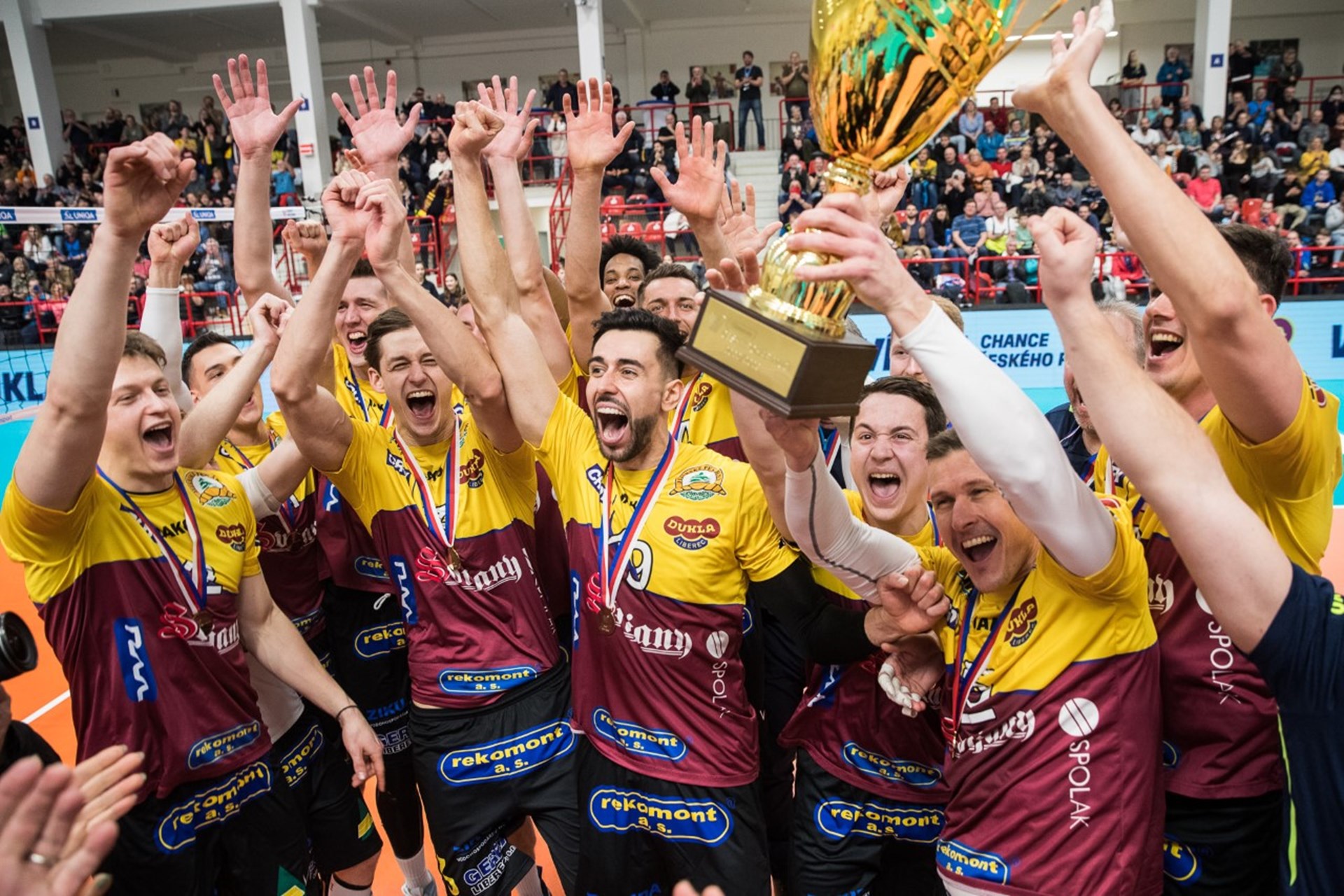WorldofVolley CZE M Dukla Liberec won the Czech National Cup for