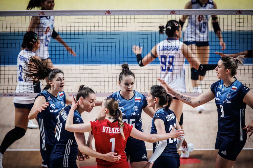 WorldofVolley VNL W USA Italy in Volleyball Nations League