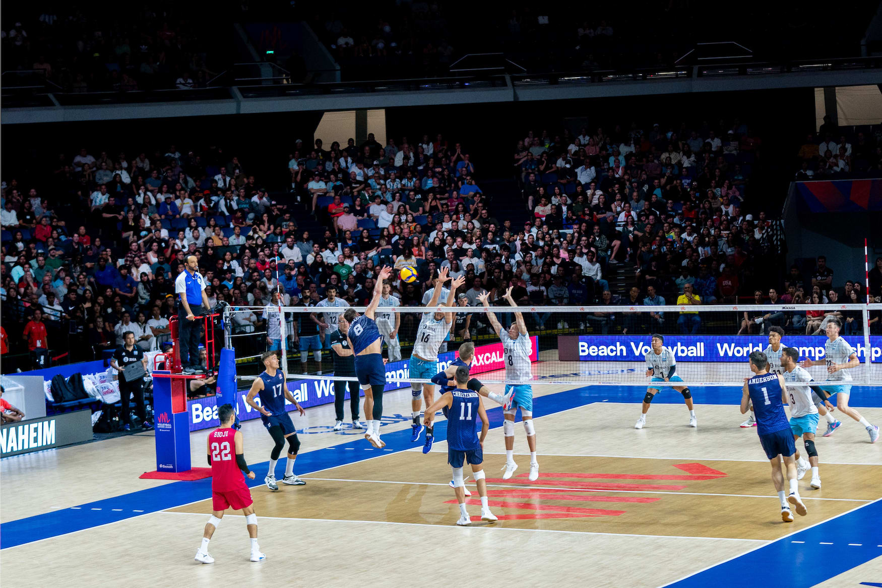 WorldofVolley VNL M France's Determined Stride and Argentina's